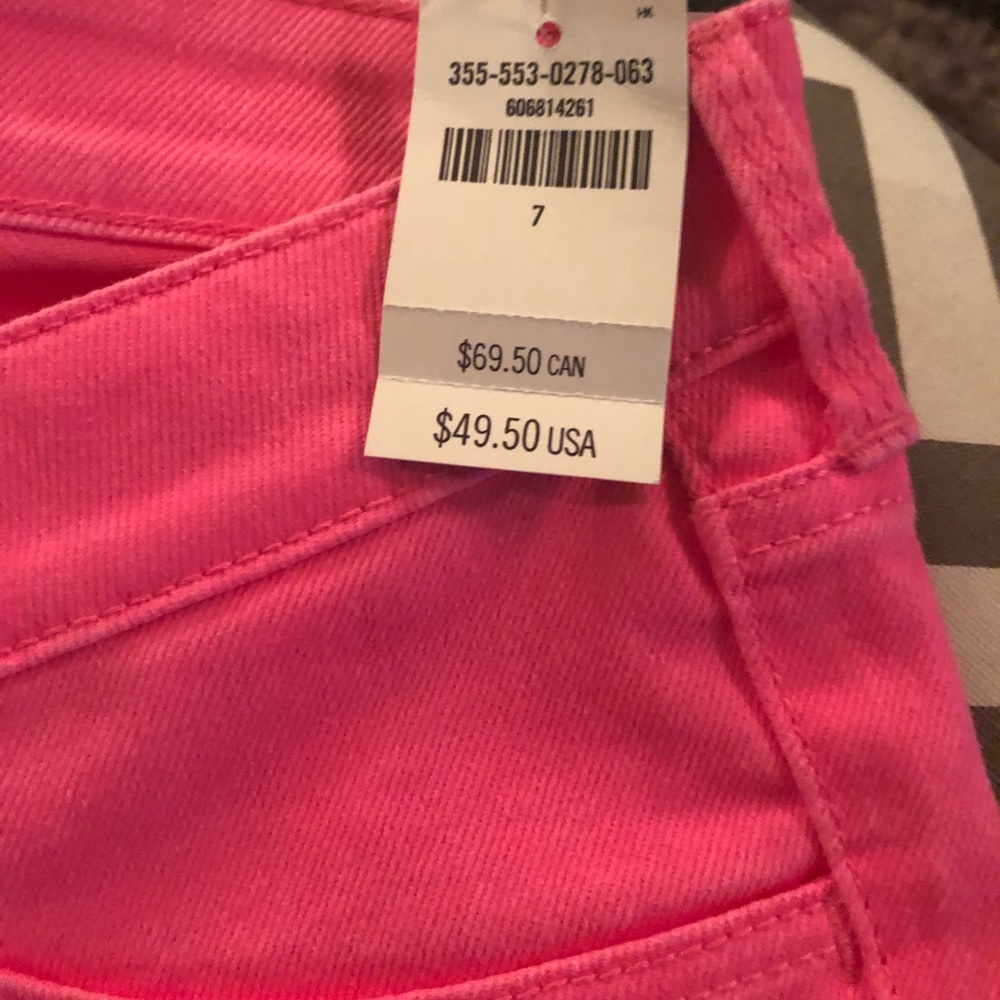 NWT Hot Pink Hollister Jeans Size 7